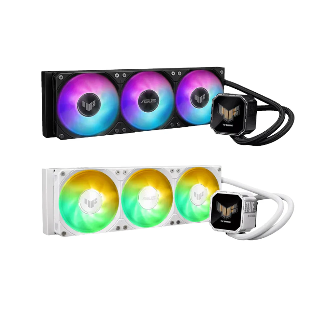ASUS TUF Gaming LC III 360 ARGB LCD CPU Liquid Cooler with Pre-Installed & Integrated Triple Fans (Black | White) - Image 3
