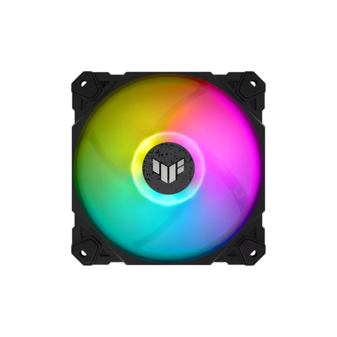 Asus TUF TF120 RGB Black 120mm 1pack, 76 CFM 1900rpm, aux fan TF120A1R - Image 2