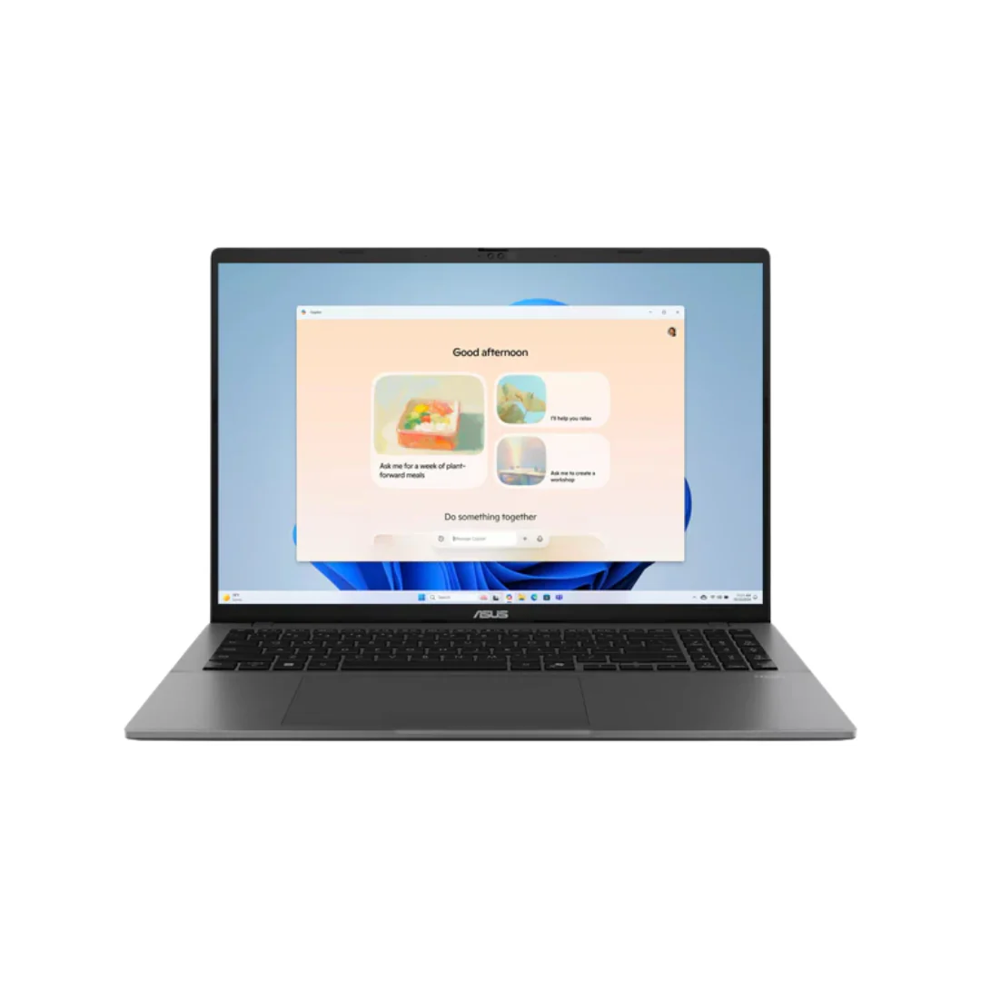 ASUS Vivobook S16 S3607AA-SH040WSM Laptop (Matte Gray )| 16" WUXGA 1920x1200 60Hz OLED | Core Ultra 7 355H | 16GB RAM | 1TB SSD | Intel Graphics | Windows 11 Home | MS Office Home 2024 + MS 365 Basic + ASUS Backpack