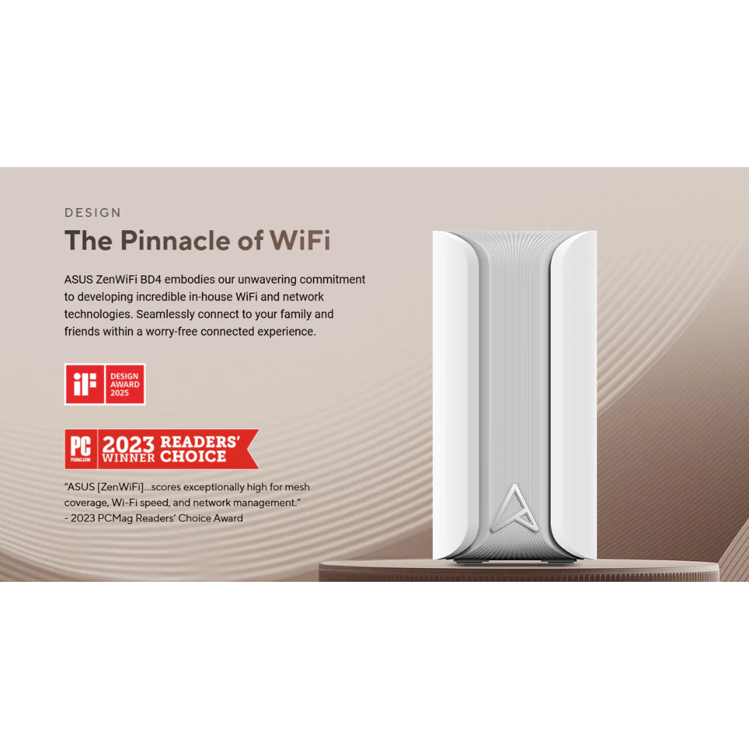 Asus ZenWiFi BD4 BE3600 Outdoor 1-Pack White Dual-Band WiFi 7 Whole Home Mesh System Extendable Router (Wall Mountable) - Image 6