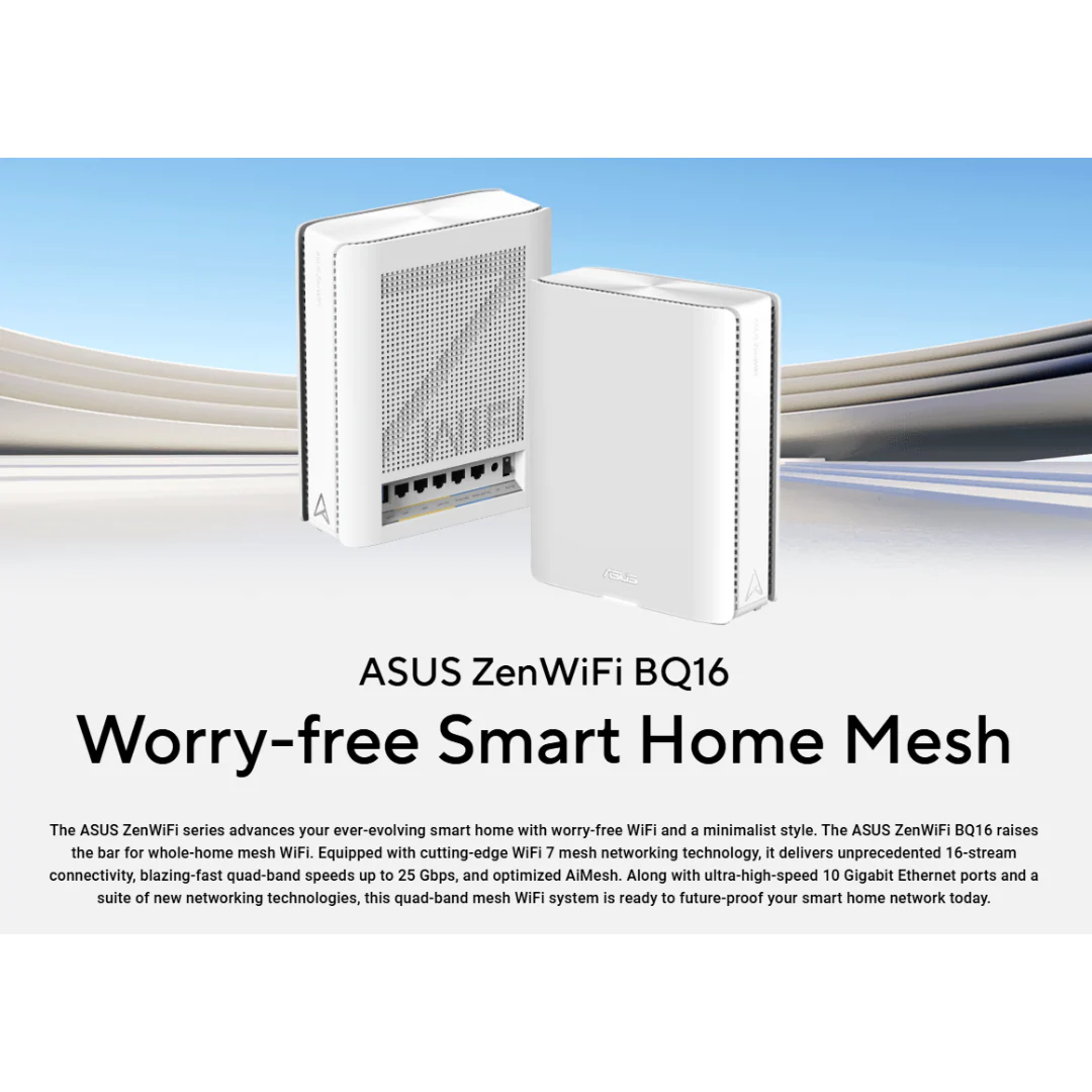 Asus ZenWiFi BQ16 2Pack Ai Mesh Router BE25000 Quad-band WiFi7 - Image 4