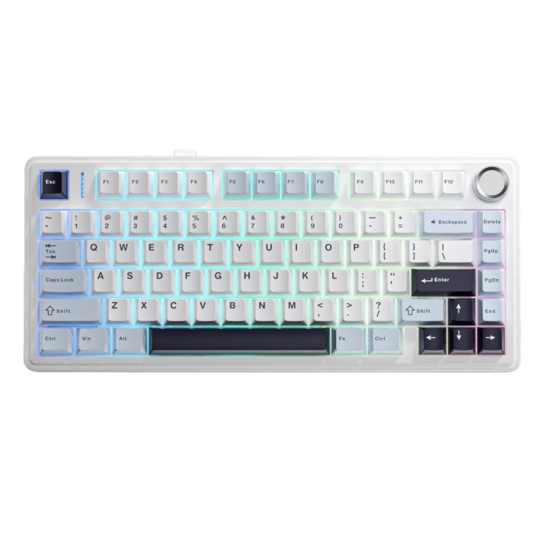AULA F75 Mechanical Keyboard 75% 80 Key RGB Tri-Mode Wired Bluetooth 2.4G Gasket Structure Hot-swap Gaming Keyboard - Image 3