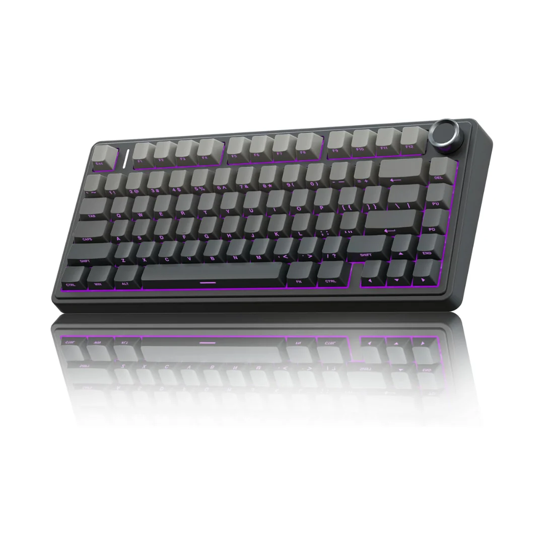 Aula F75 Pro Black Gradient Gray 80 Keys Mechanical Keyboard Reaper Switch