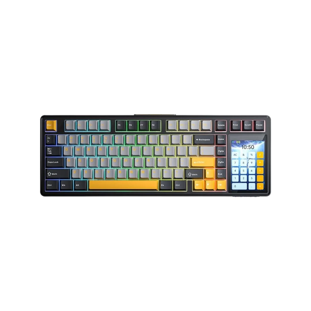 AULA L99 Smart Custom Touch Screen Mechanical Keyboard Customizable Tri-Mode (Wired / 2.4G / BT) Gasket Structure Hot-Swappable Full Keys RGB Backlight - Image 2