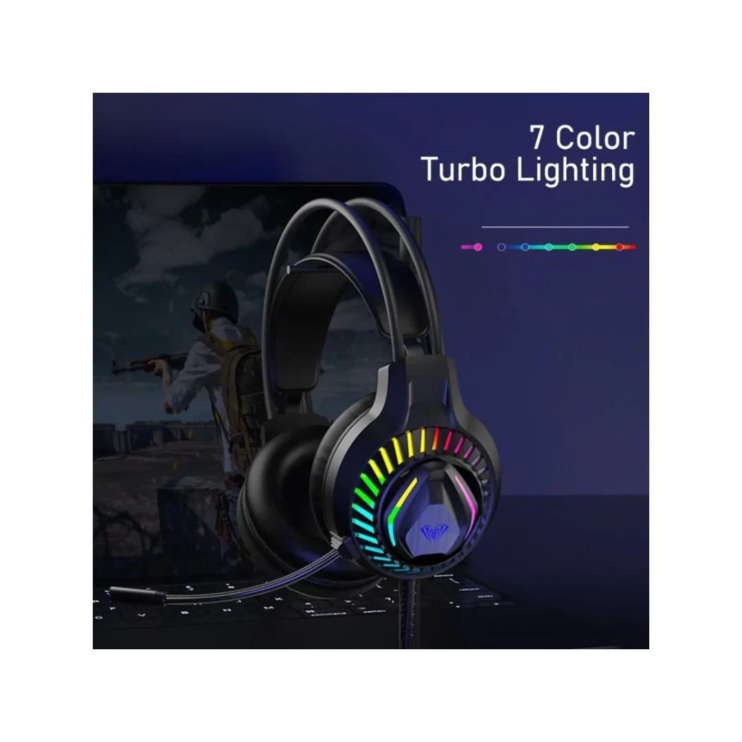 Aula Mountain S605 RGB Wired Gaming Headset with Noise Cancelling Microphone - Image 4
