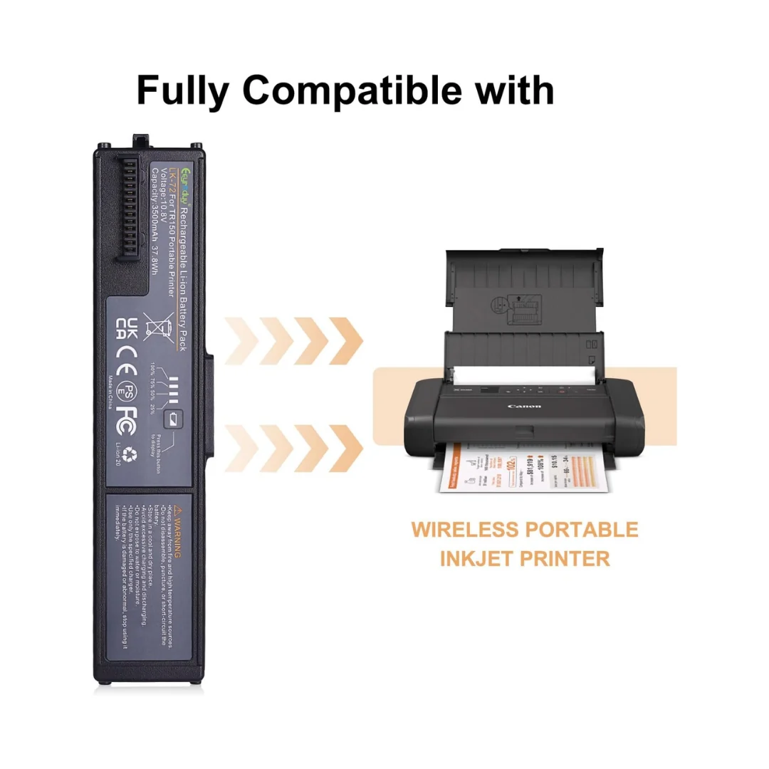 Canon LK-72 Battery Pack for Canon TR150 TR160 Printer - Image 3