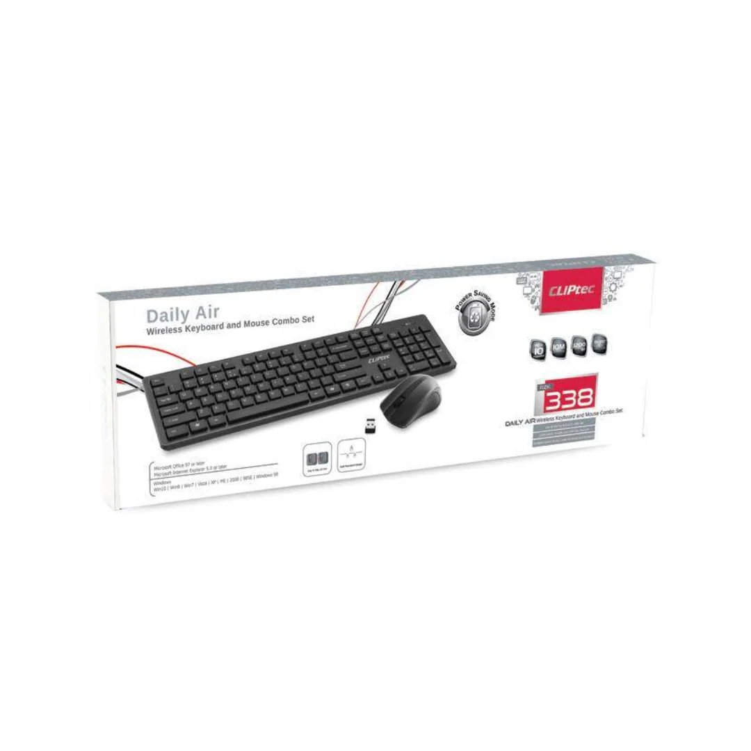 Cliptec RZK338 Daily Air Wireless Multimedia Keyboard and Mouse Combo Set - Image 4