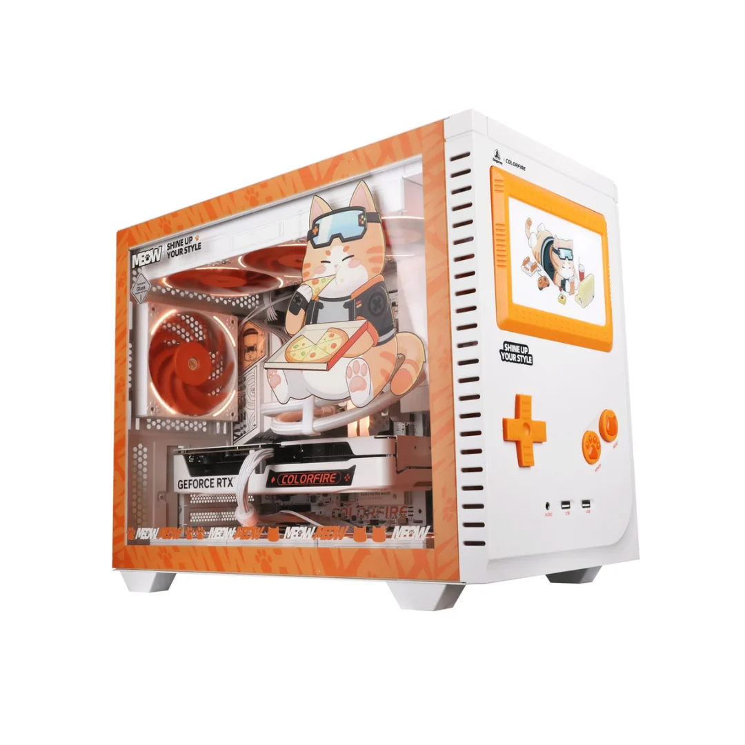Colorful Colorfire MEOW X Set ( mATX Case ) | B850M-A DDR5 AM5 | RTX 5060 8GB-V GDDR7 | BELCED II 360 LITE ARGB AIO | 3x HQ 12 LITE 120mm Reversed ARGB Fan