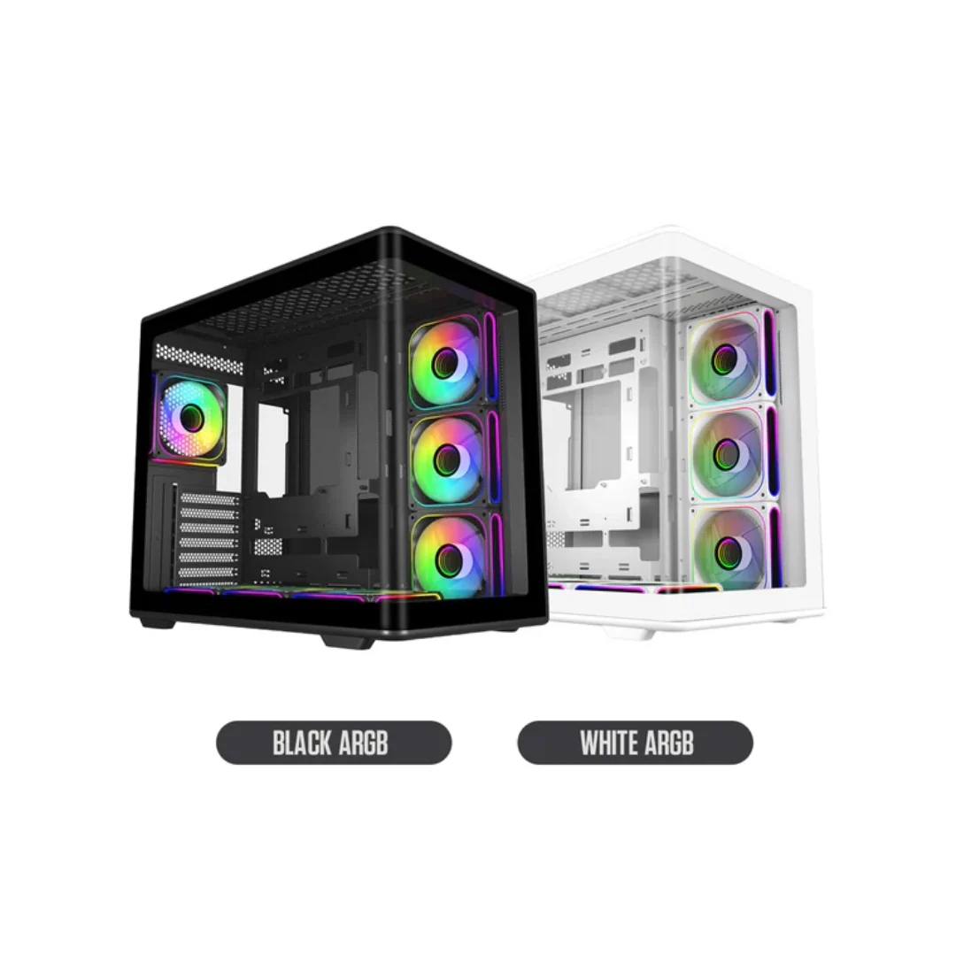 Cooler Master Elite 600 TG ATX Mid-Tower PC Case with USB-C Port ARGB (Black E600-KGNN-S02 | White E600-WGNN-S02) - Image 4