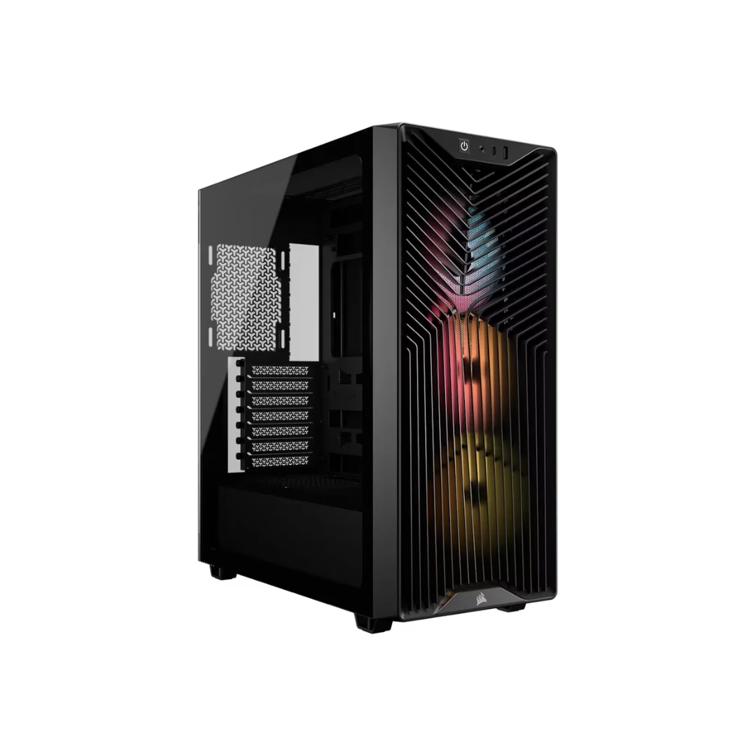 Corsair 3200D RS ARGB TG ATX Mid-Tower PC Case w/ 3x RS120-R ARGB Fans ( Black CC-9011344-WW | White CC-9011345-WW ) - Image 2
