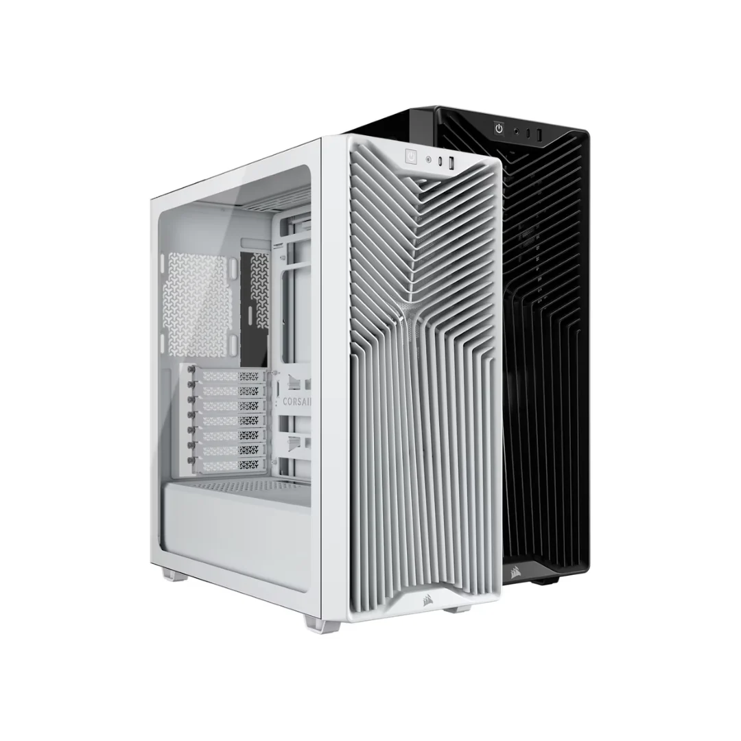 Corsair 3200D RS TG ATX Mid-Tower PC Case w/ 3x non-ARGB Fans (Black CC-9011334-WW | White CC-9011335-WW) - Image 3