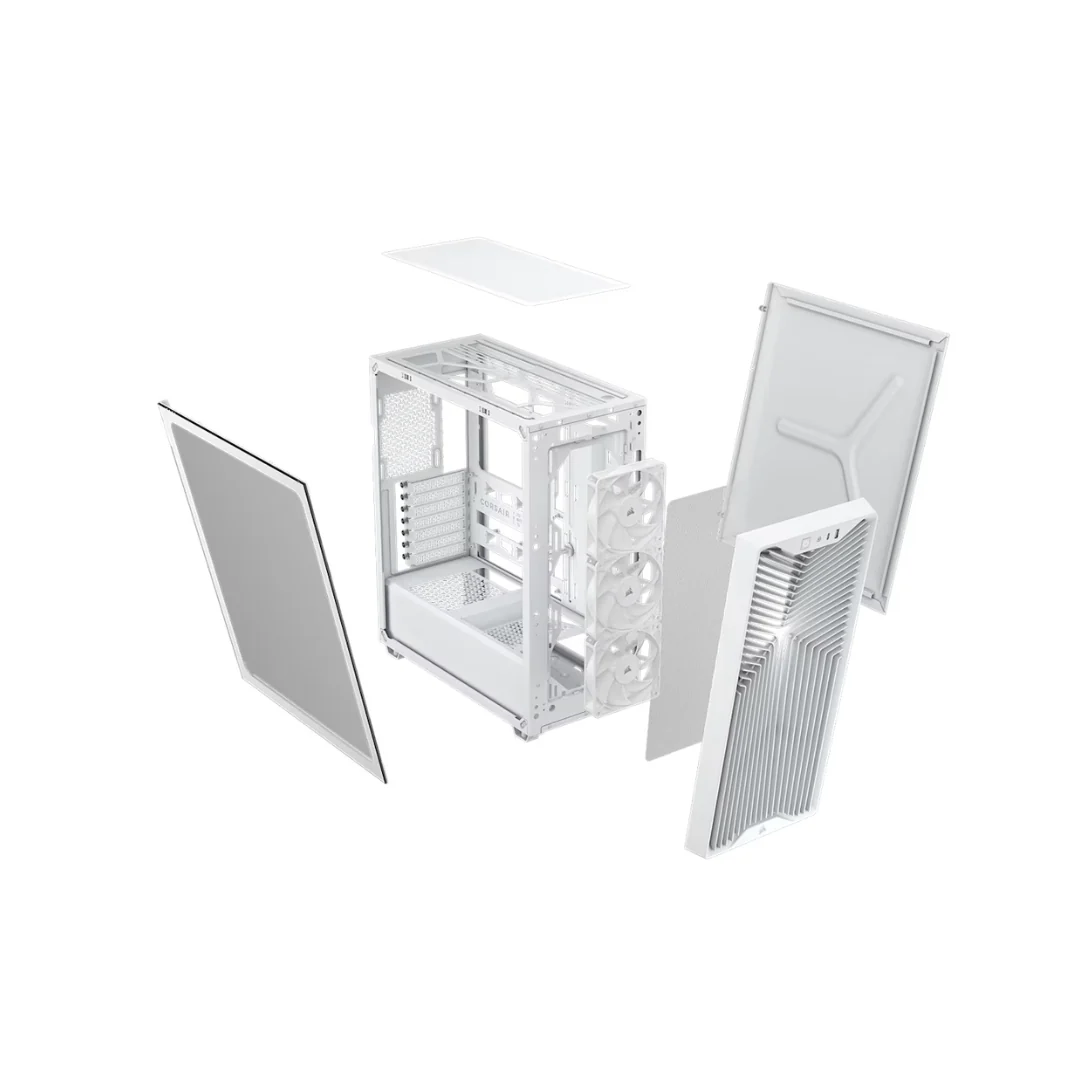 Corsair 3200D RS TG ATX Mid-Tower PC Case w/ 3x non-ARGB Fans (Black CC-9011334-WW | White CC-9011335-WW) - Image 7