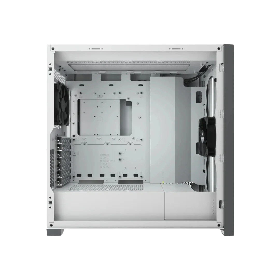 Corsair 5000D Tempered Glass Mid-Tower ATX PC Case White CC-9011209-WW + Corsair iCUE H100i Elite Capellix XT 240mm Radiator Liquid CPU Cooler White CW-9060072-WW - Image 3