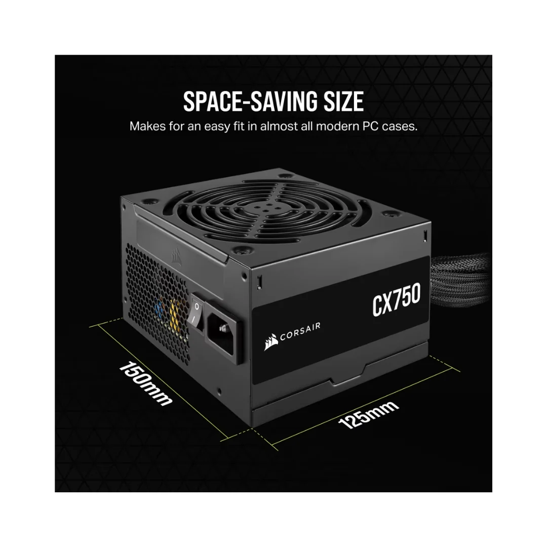 Corsair CX750 Bronze 750W 80+ Power Supply CP-9020279-NA - Image 2