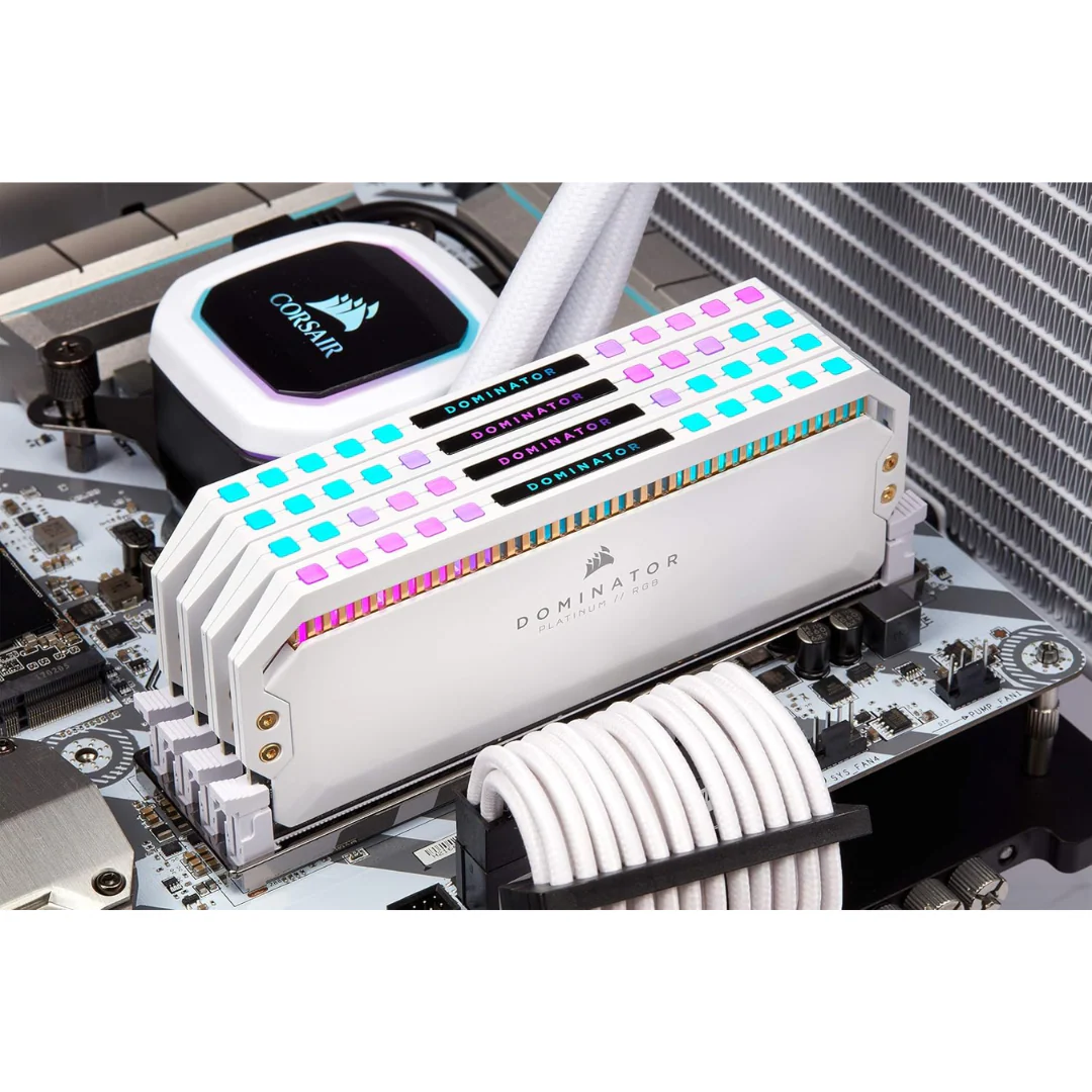 Corsair Dominator Platinum RGB 32GB (2 x 16GB) White DDR4 3600MHz C18 Memory Kit CMT32GX4M2D3600C18W - Image 4