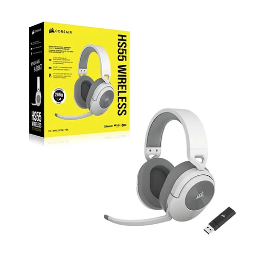Corsair HS55 Wireless White Gaming Headset CA-9011281-AP