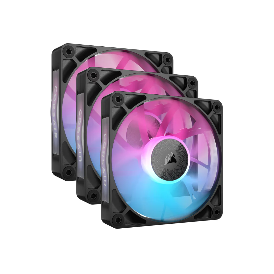 Corsair iCue Link RX120 RGB 120mm PWM Fan Triple Starter Kit Black CO-9051018-WW | White CO-9051022-WW - Image 3