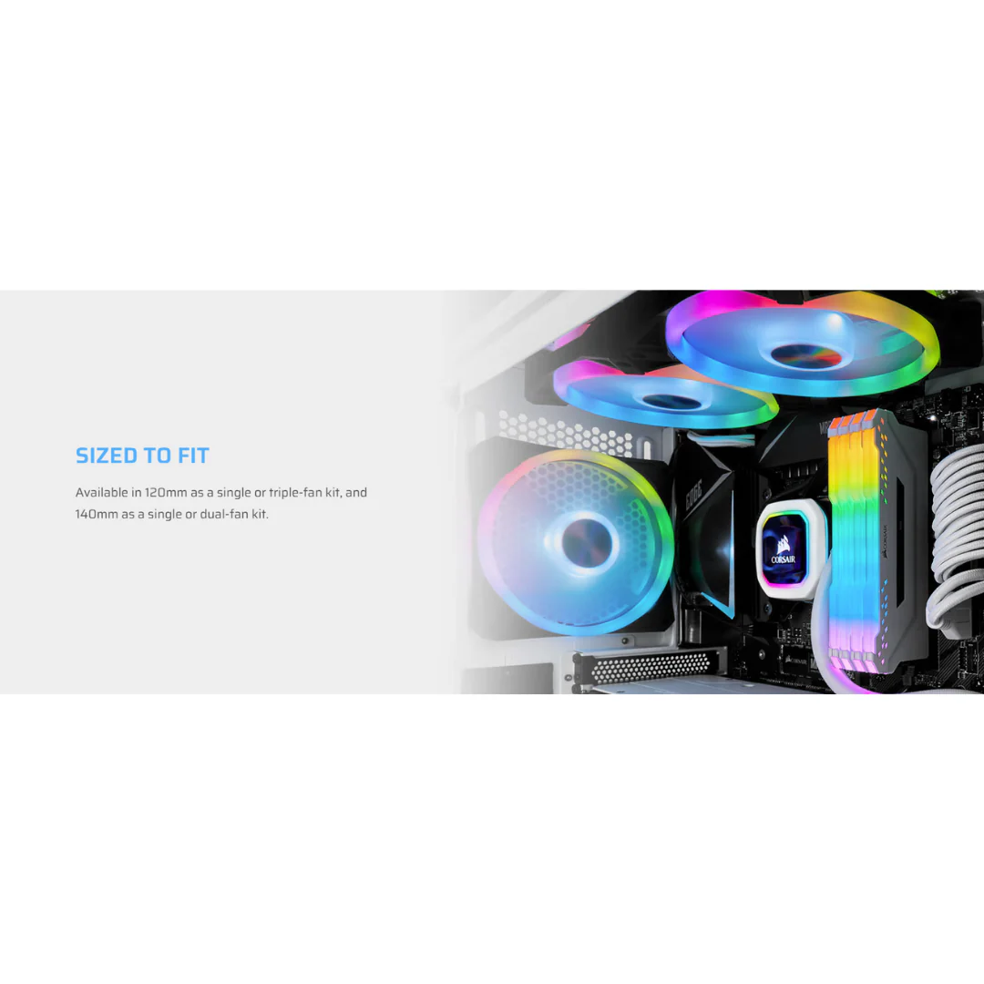 Corsair iCUE QL120 RGB 120mm PWM Single Fan CO-9050097-WW - Image 4