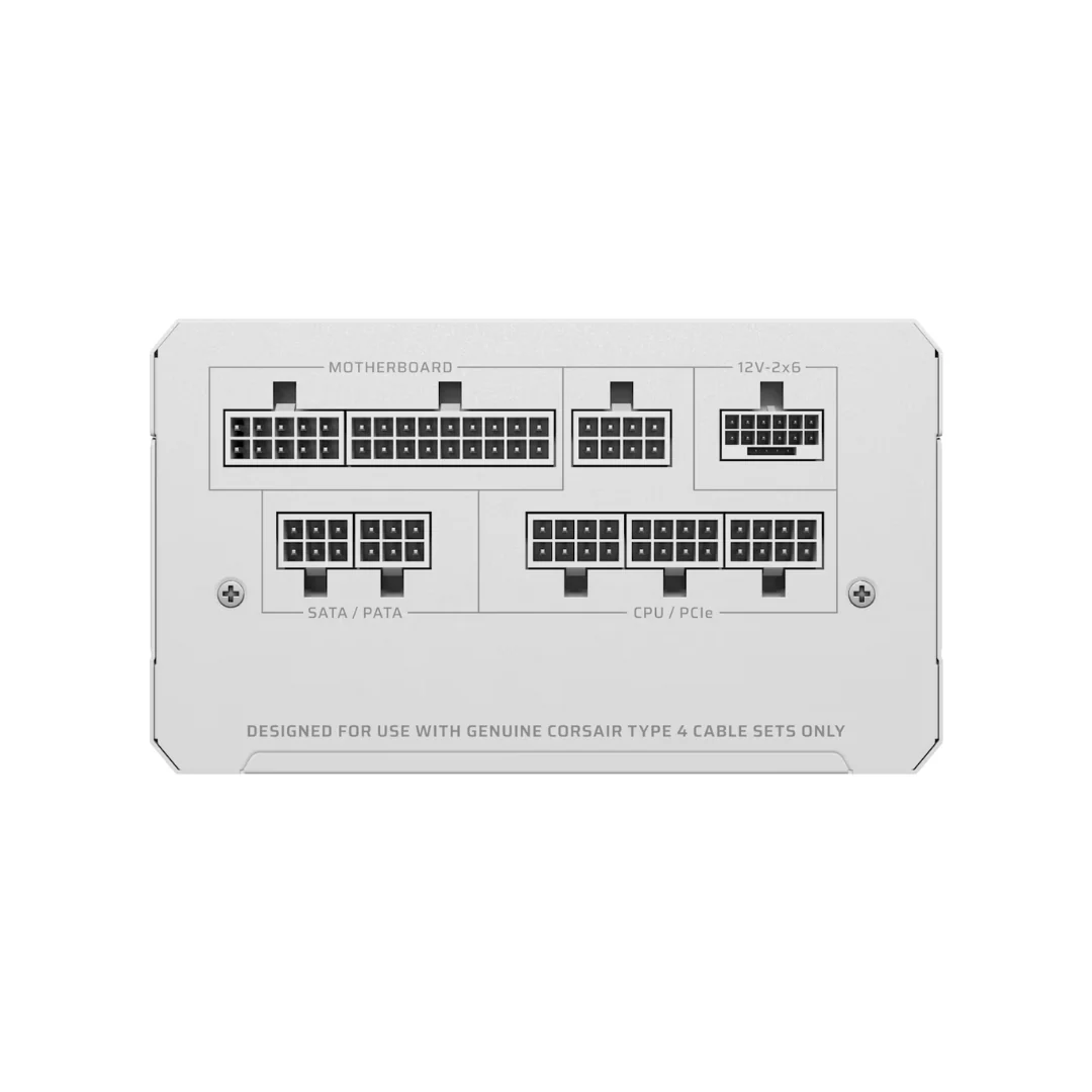 Corsair RME1000e White 1000w 80+ GOLD ATX3.1 Full Modular Power Supply CP-9020294-NA - Image 3