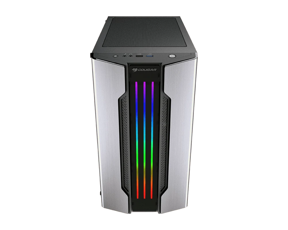 Cougar Gemini M RGB Silver ATX TG Mini Tower Case (1x120mm) - Image 3