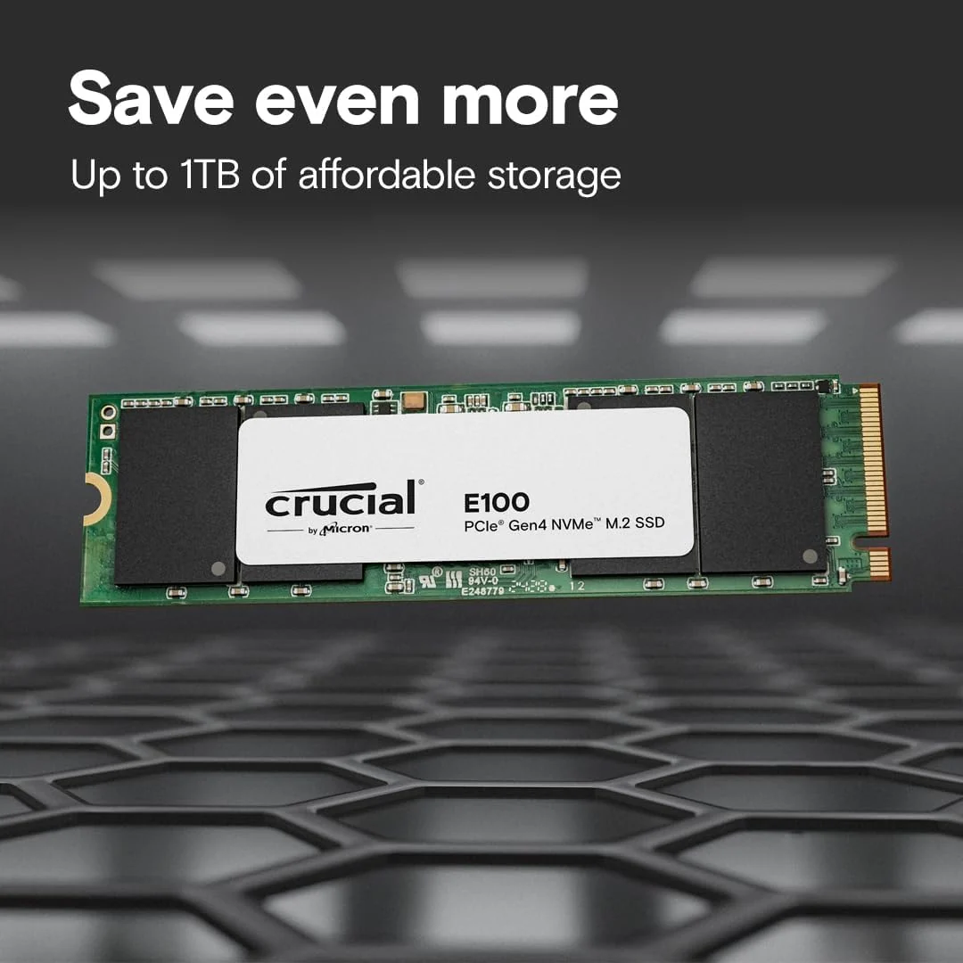 Crucial E100 Plus M.2 1TB NVMe Gen4 SSD CT1000E100SSD8 - Image 3