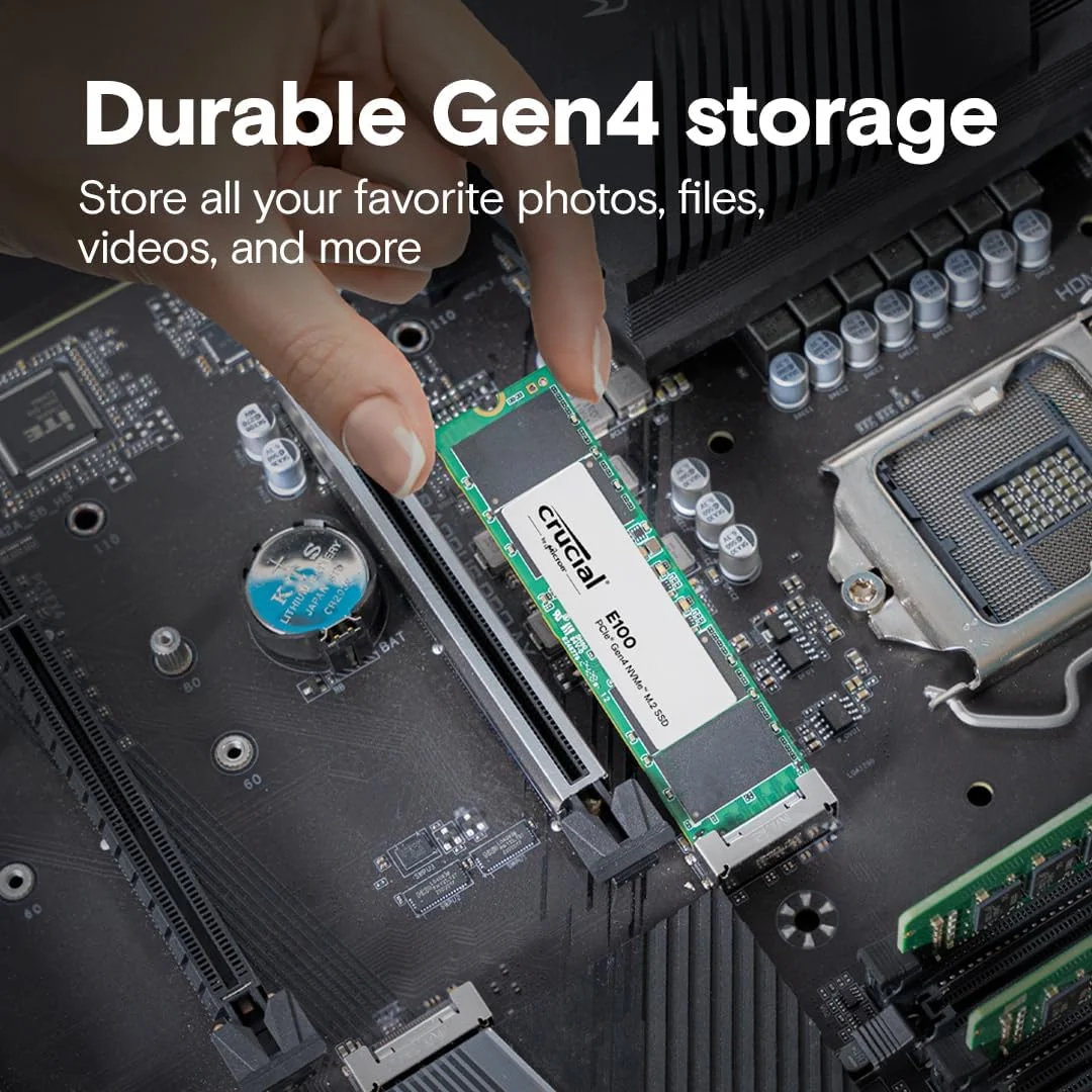 Crucial E100 Plus M.2 1TB NVMe Gen4 SSD CT1000E100SSD8 - Image 4