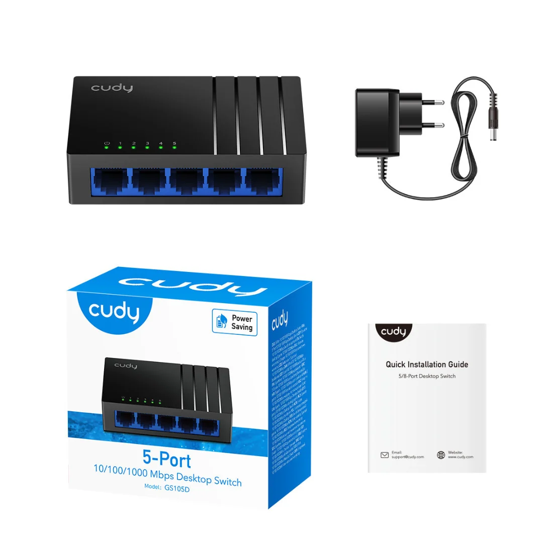 Cudy GS105D 5-Port 10/100/1000Mbps Gigabit Desktop Switch - Image 4