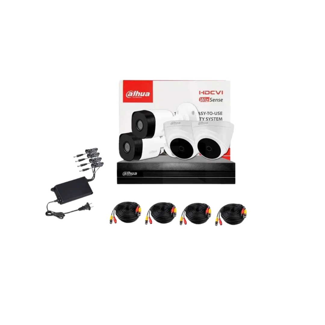 Dahua DH-KIT-CVI2MP2B2T-I | 4-Channel HDCVI CCTV PACKAGE FULL-COLOR 4 Cameras 2MP 1080P CCTV Package - Image 2
