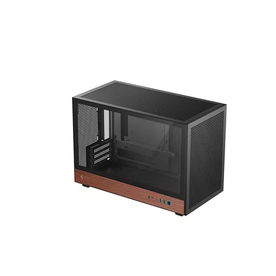 Deepcool CH260 WOOD Mesh Panels mATX Compact Case ( Black R-CH260-BKNWM0-G-1 / White R-CH260-WHNWM0-G-1 )