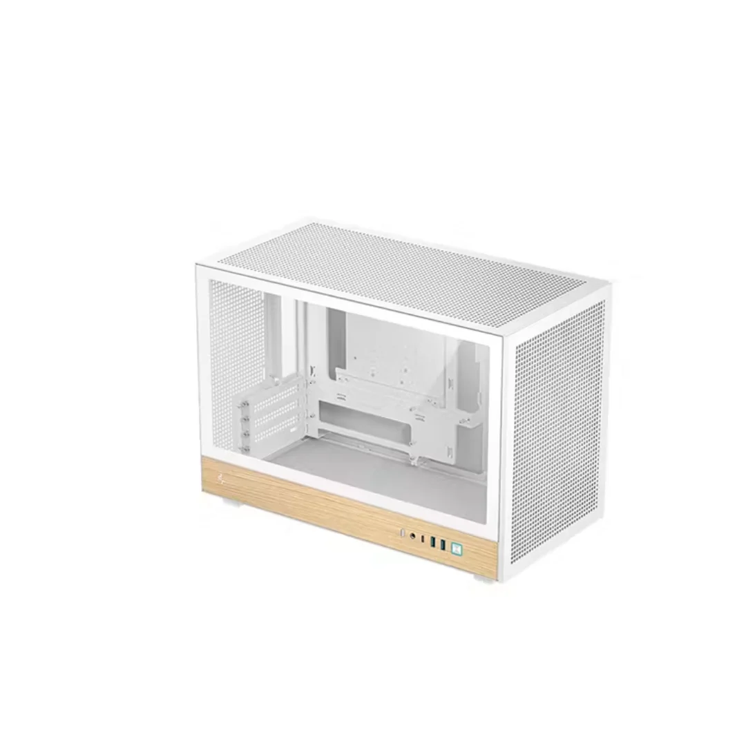 Deepcool CH260 WOOD Mesh Panels mATX Compact Case ( Black R-CH260-BKNWM0-G-1 / White R-CH260-WHNWM0-G-1 ) - Image 2