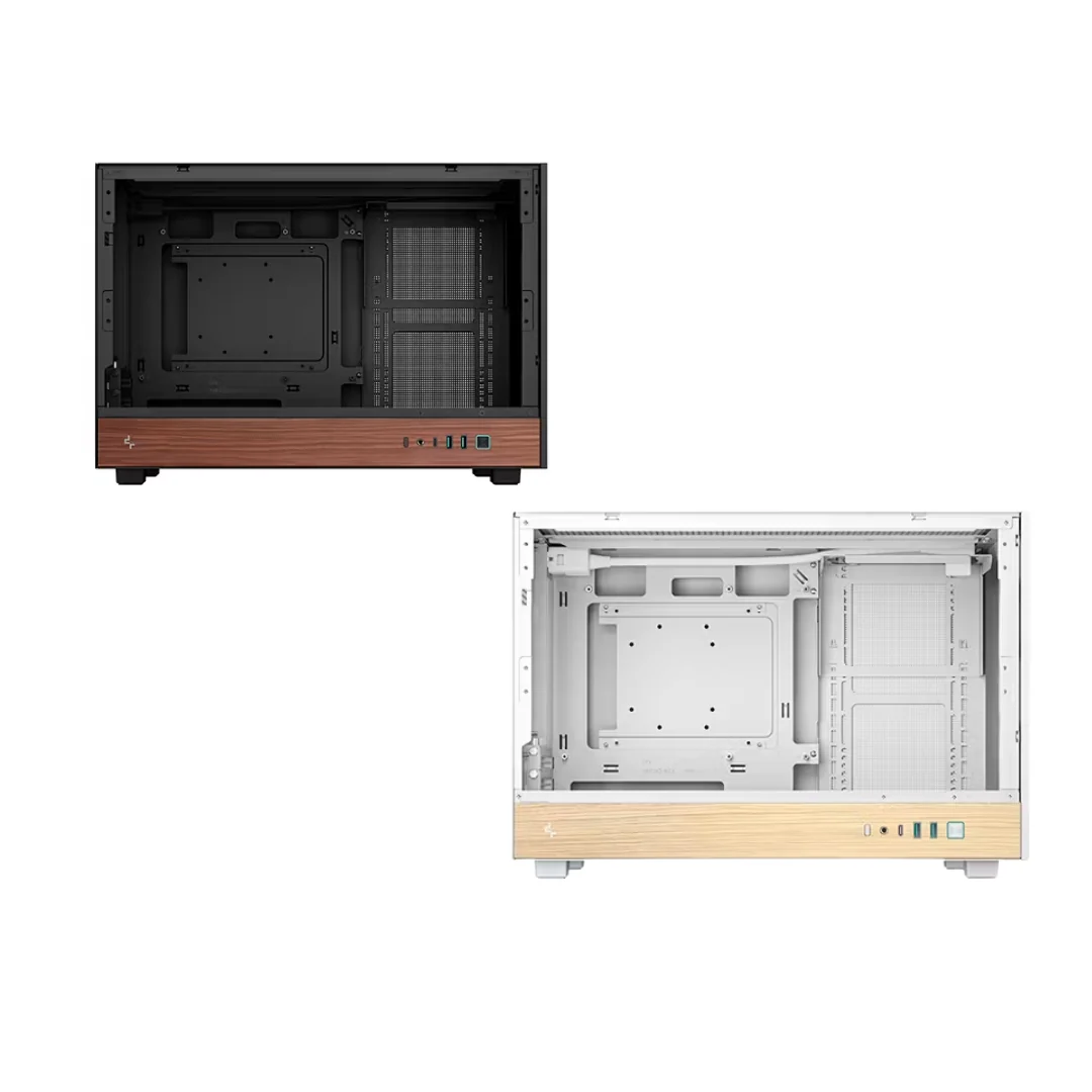 Deepcool CH260 WOOD Mesh Panels mATX Compact Case ( Black R-CH260-BKNWM0-G-1 / White R-CH260-WHNWM0-G-1 ) - Image 3