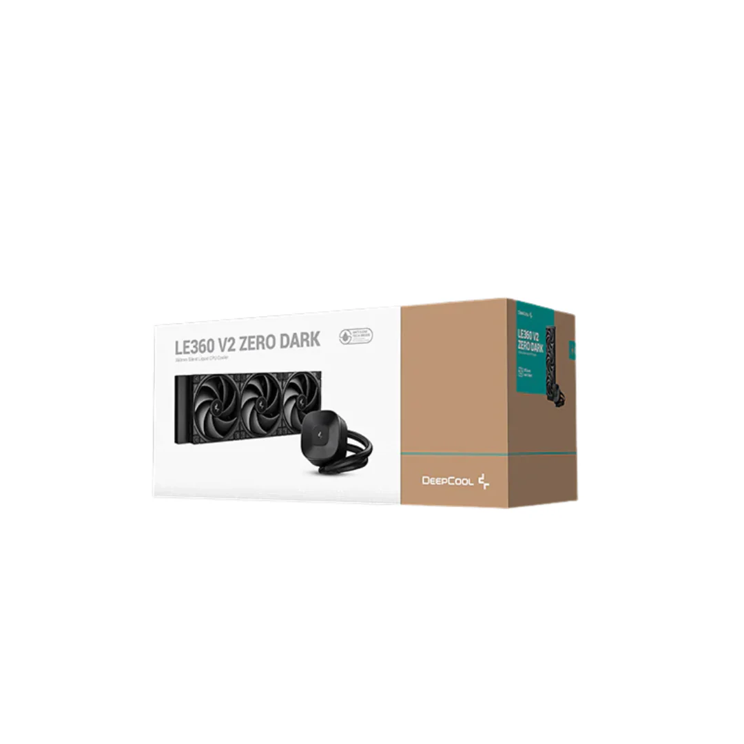 DeepCool LE360 V2 Zero Dark 360mm Liquid CPU Cooler R-LE360ZERO-BKLNMD-G-1 - Image 4