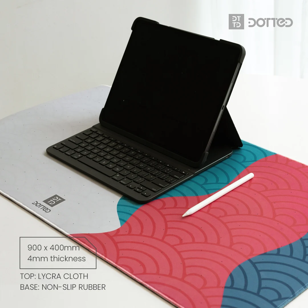 Dotted Japanese Collection Desk Mat 900 x 400 x 4mm - Image 3