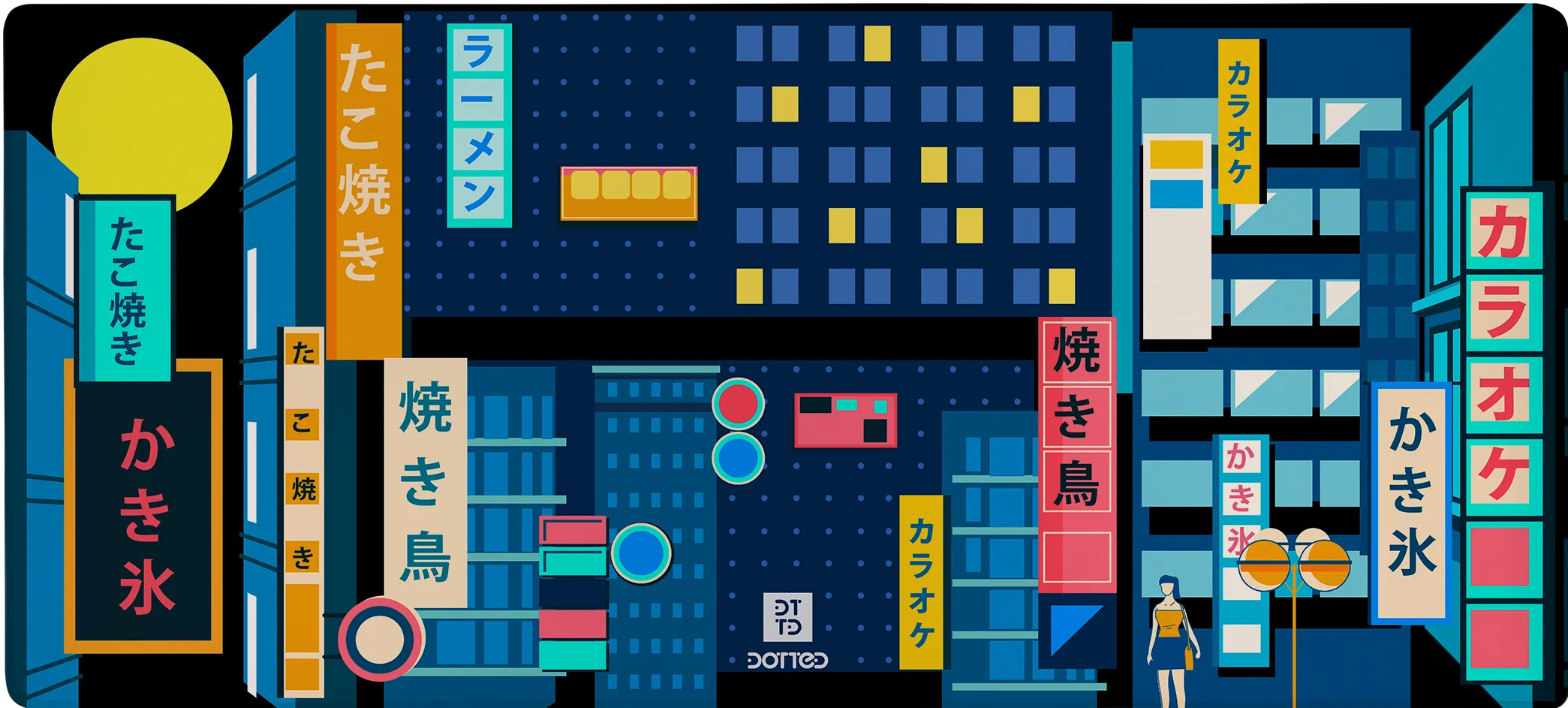 Dotted Japanese Collection Desk Mat 900 x 400 x 4mm - Image 6