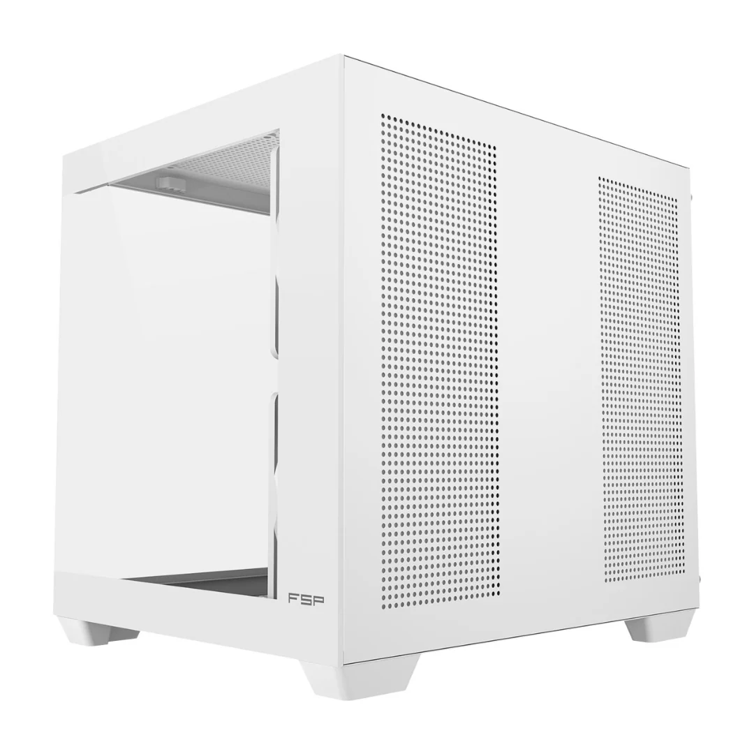 FSP S140-WA aRGB White mATX Gaming PC Case - Image 3