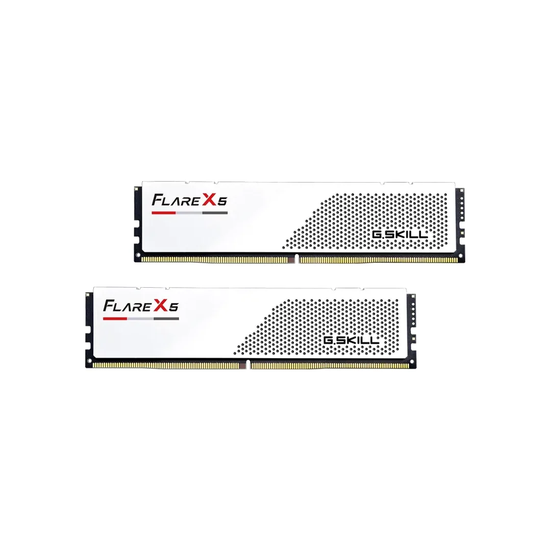 G.Skill Flare X5 32GB (2x16GB) White DDR5-6000MHz CL36-36-36-96 1.35V Desktop Memory F5-6000J3636F16GX2-FX5W | AMD Expo - Image 4