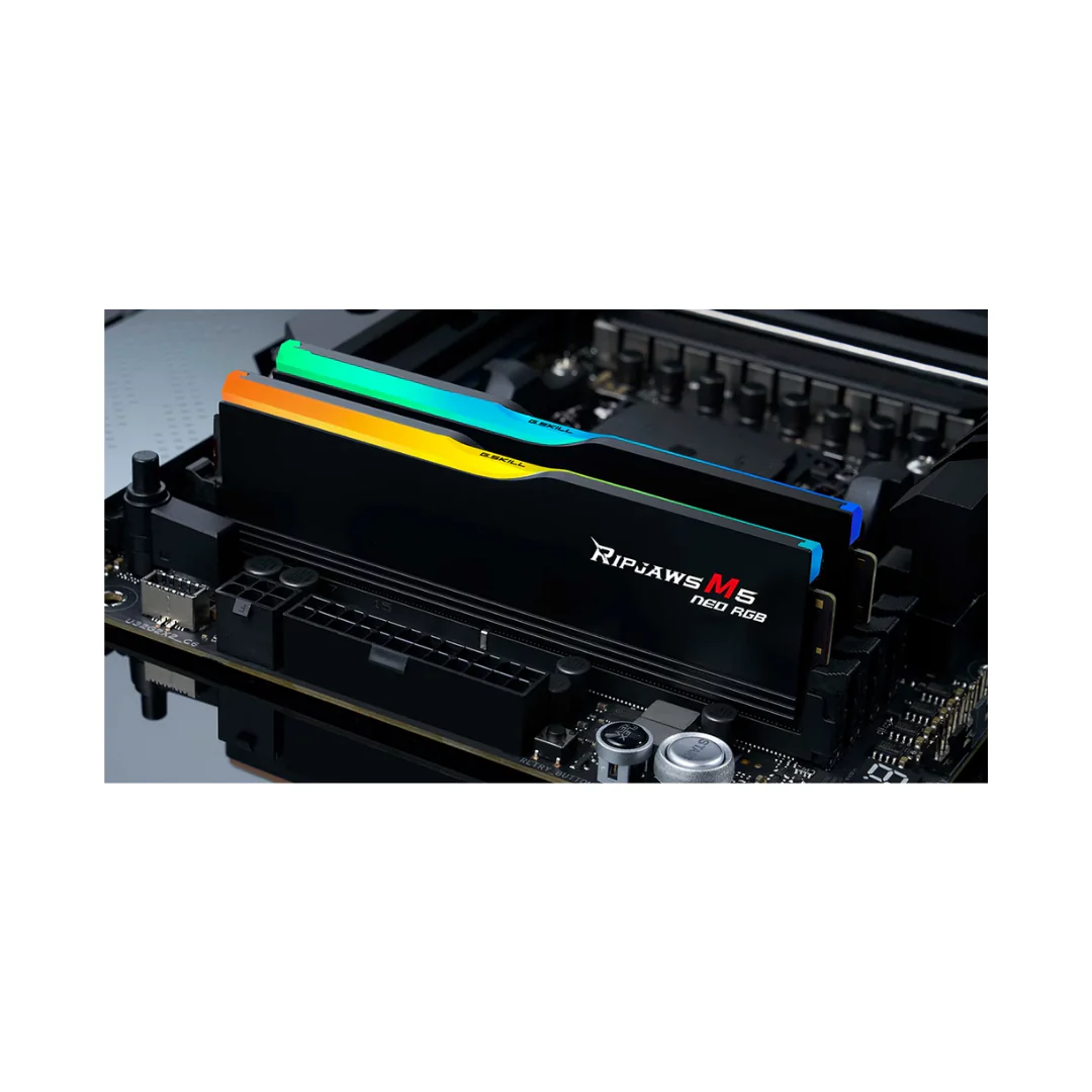 G.Skill Ripjaws M5 Neo RGB 32GB DUAL DDR5 6000MT/s CL28 F5-6000J2836G16GX2-RM5NRK Desktop Memory - Image 2