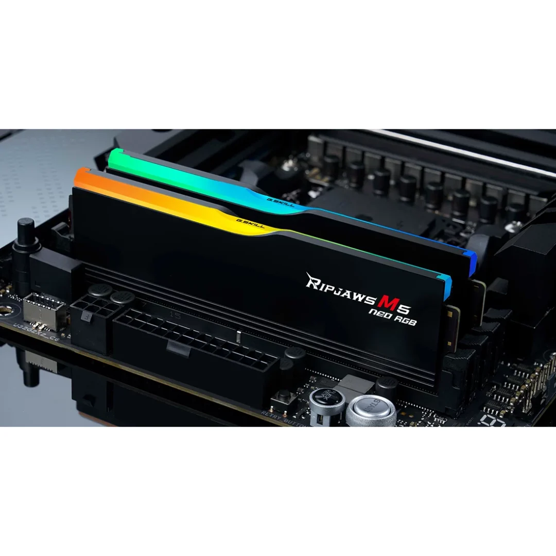 G.Skill Ripjaws M5 Neo RGB 64GB 32GX2 DDR5 6000MT/s Desktop Memory F5-6000J2836G32GX2-RM5NRK - Image 4