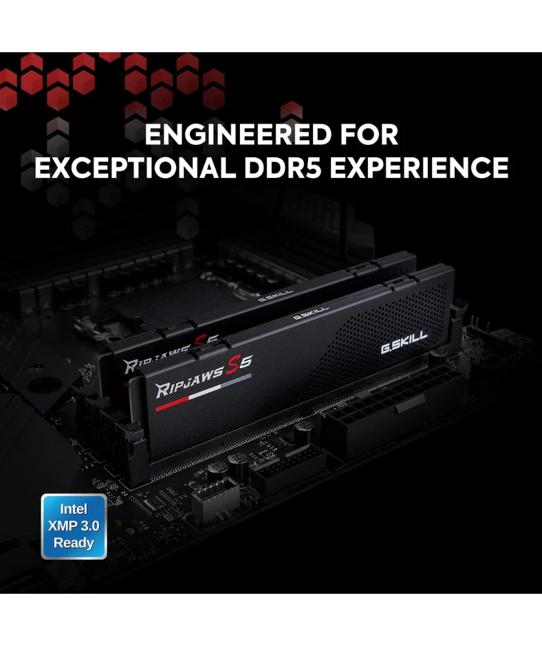 G.Skill Ripjaws S5 32GB 16GX2 DDR5 6000MT/s Black Desktop Memory F5-6000J3238F16GX2-RS5K - Image 3
