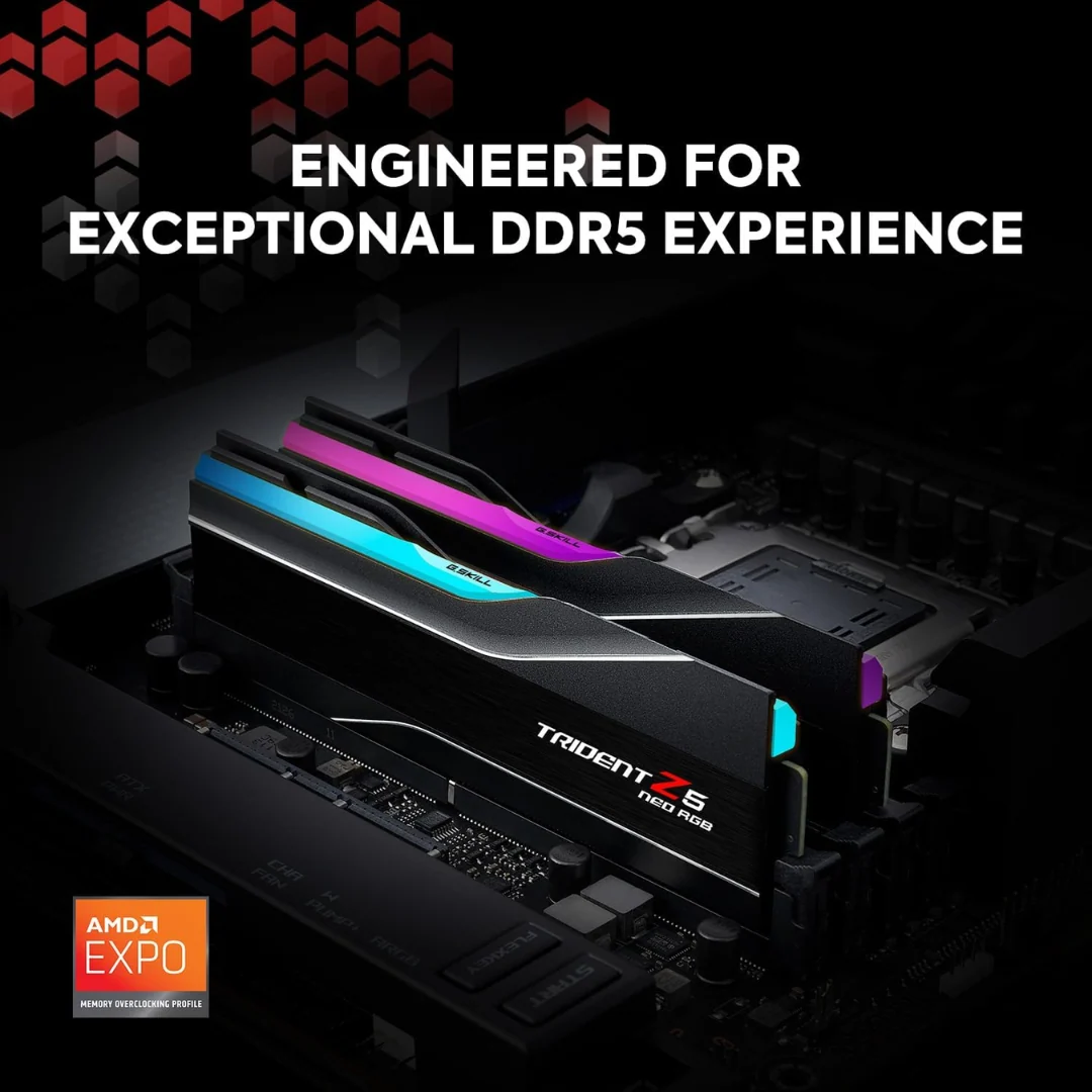 G.Skill Trident Z5 NEO RGB 32GB F5-6000J2836G16GX2-TZ5NR Desktop Memory - Image 2