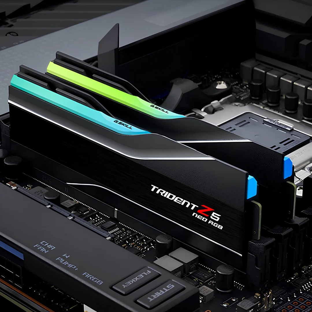 G.Skill trident Z5 Neo RGB 96GB 2x48GB DDR5 6000 MT/s CL28-36-36-96 1.35V AMD EXPO Desktop Memory F5-6000J2836F48GX2-TZ5NR - Image 5