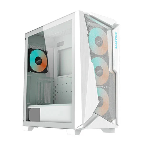 Gigabyte Aorus C301G White ATX Mid Tower Tempered Glass PC Case GP-C301GW-V2