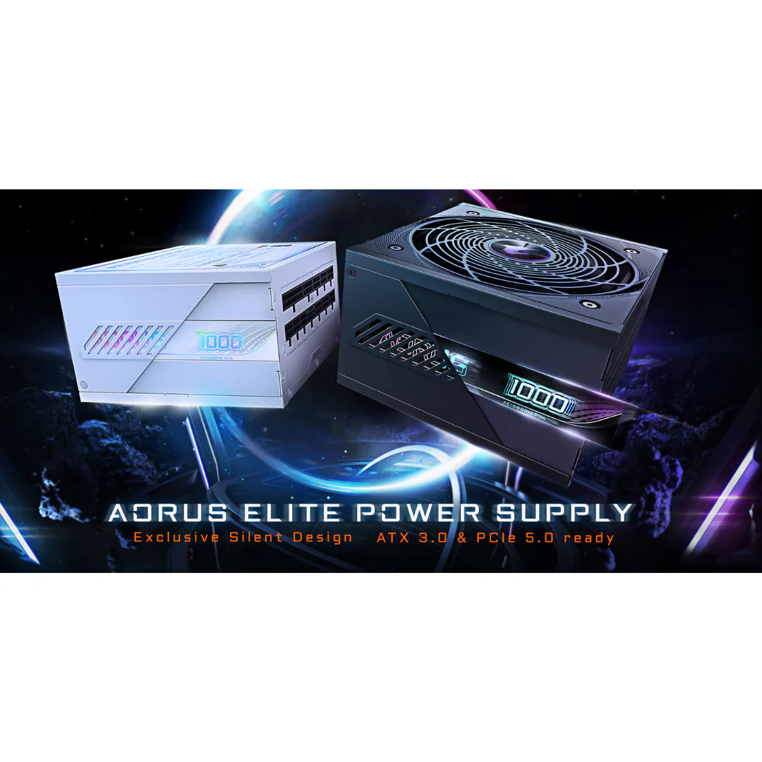 Gigabyte Aorus Elite P1000W 80+ Platinum Modular PCIe 5.0 ICE Power Supply GP-AE1000PM-PG5-ICE - Image 4
