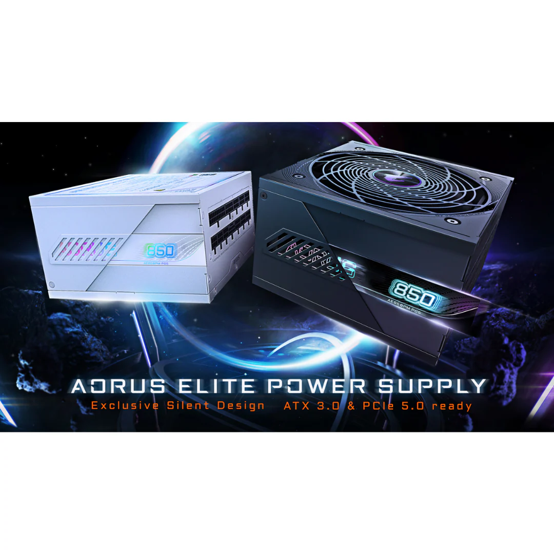 Gigabyte Aorus Elite P850W 80+ Platinum Modular PCIe 5.0 Power Supply GP-AE850PM-PG5 | GP-AE850PM-PG5-ICE - Image 5