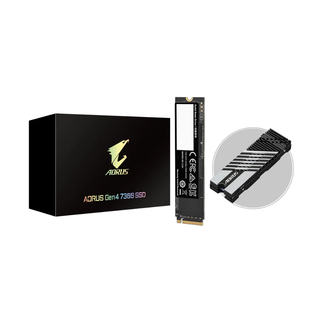Gigabyte Aorus Gen4 7300 M.2 1TB NVME SSD w/o Heat Spreader GP-AG4731TB-N - Image 4