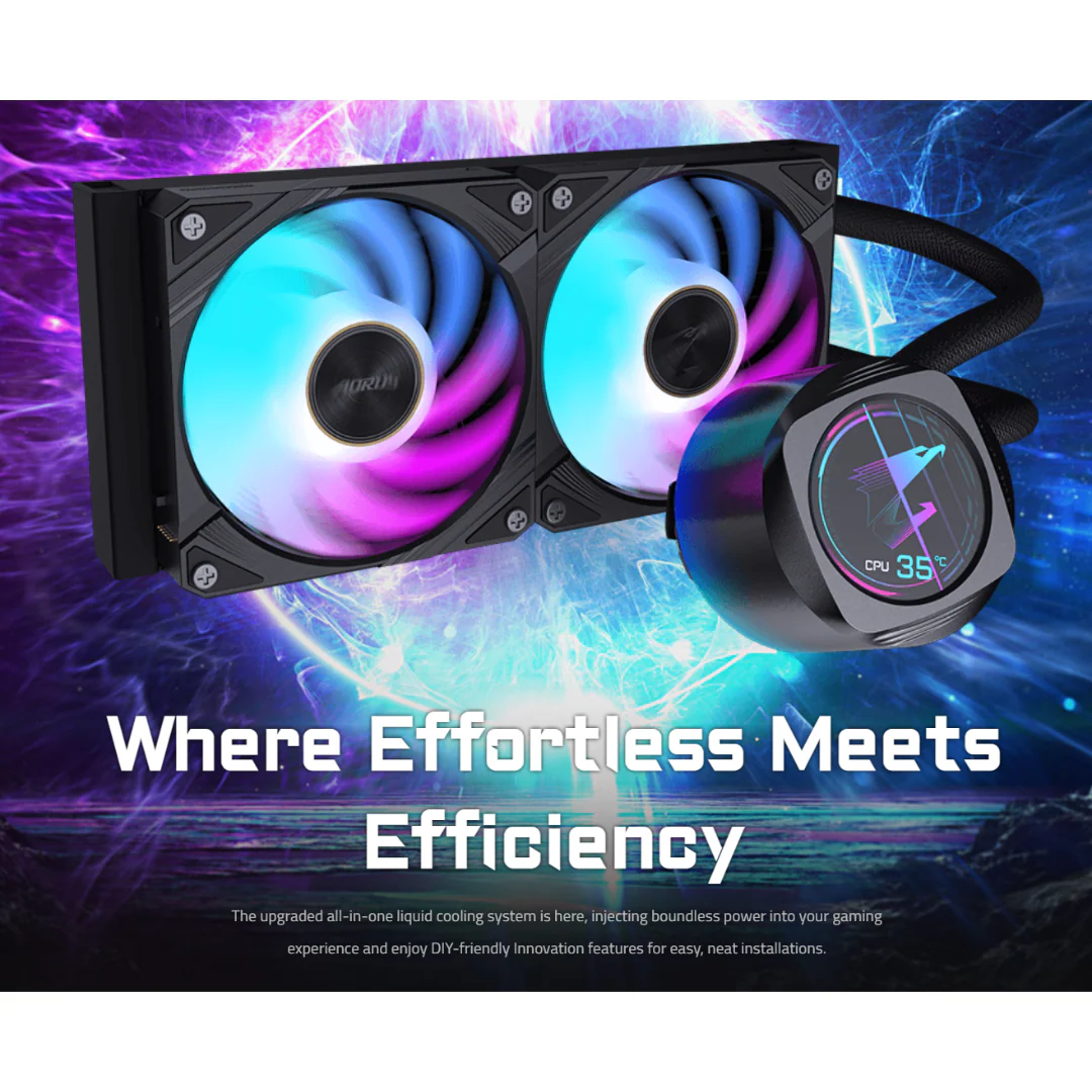 Gigabyte AORUS Waterforce X II 240 All-in-one Liquid Cooler - Image 4