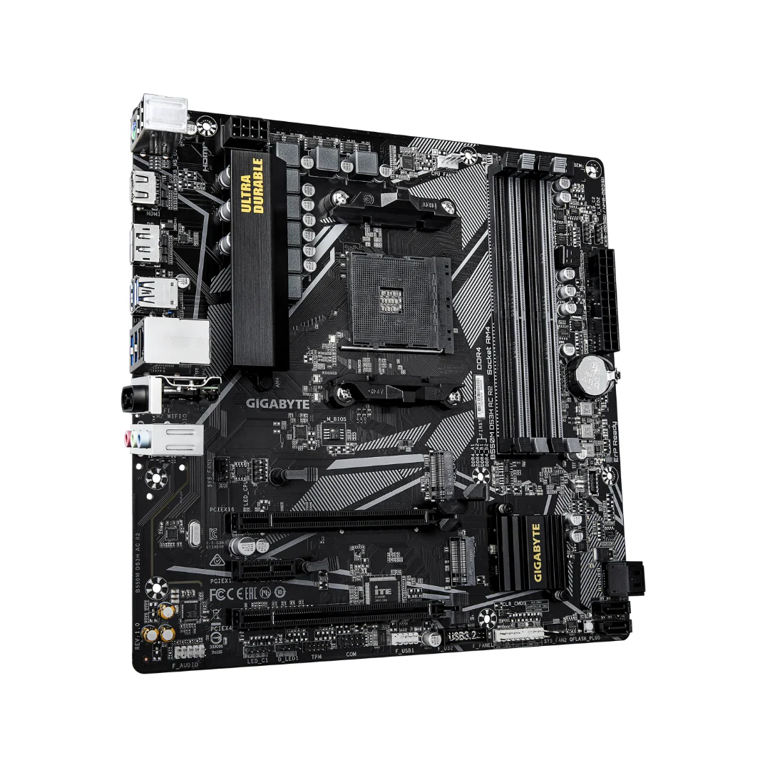 Gigabyte B550M DS3H AC R2 (AM4) DDR4 Motherboard - Image 3