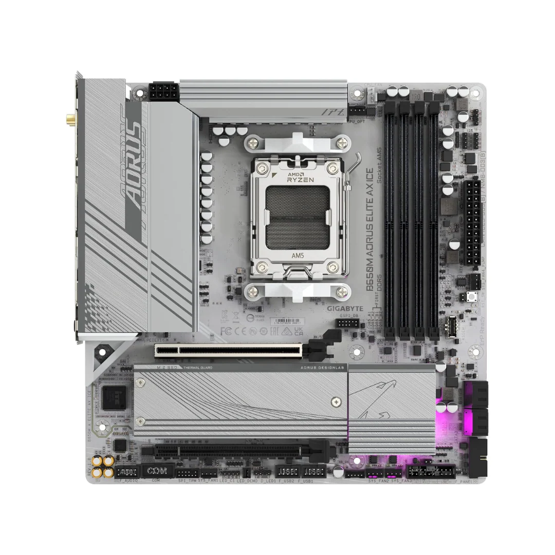 Gigabyte B650M Aorus Elite AX ICE DDR5 (AM5) Motherboard - Image 2