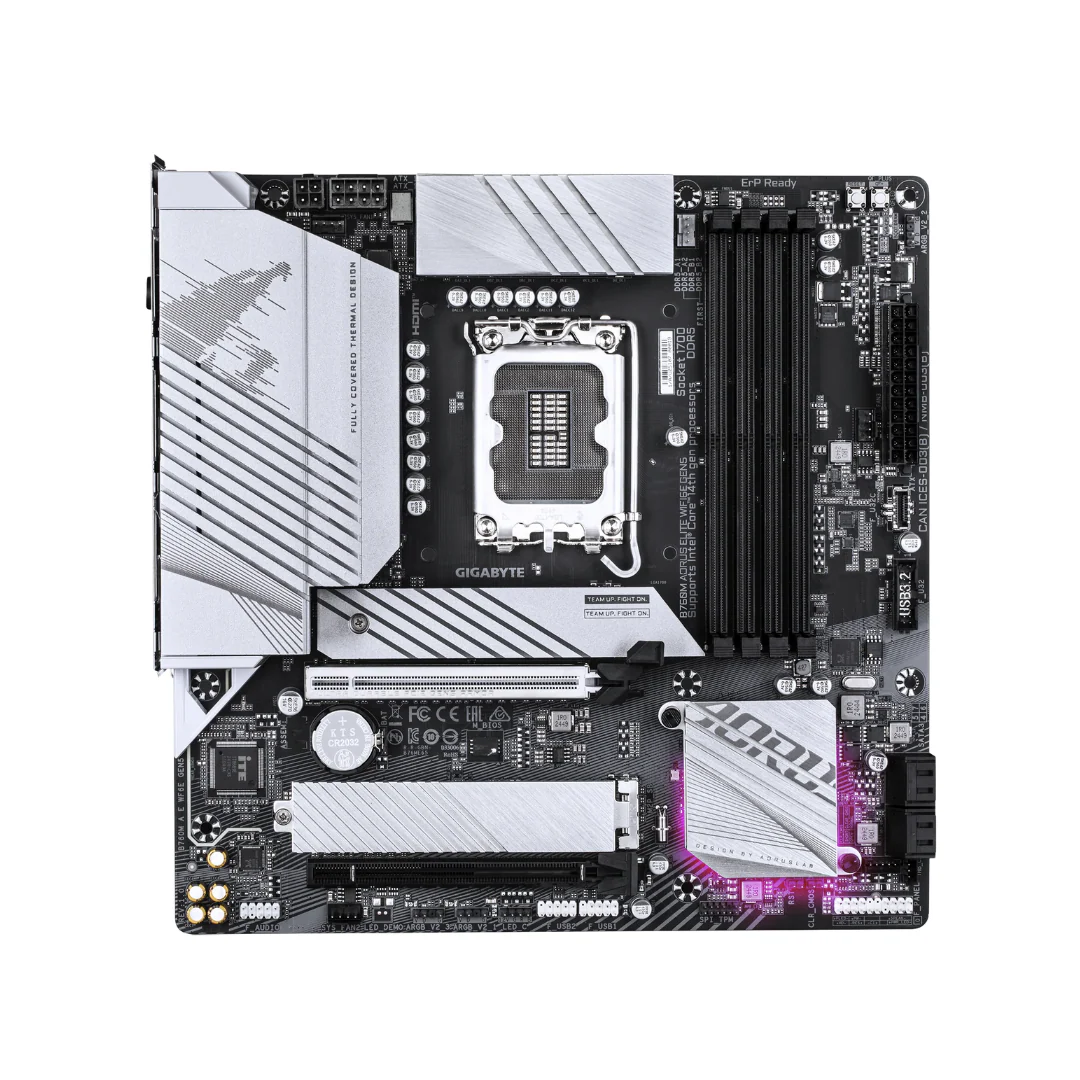 Gigabyte B760M Aorus Elite WiFi6E Gen5 DDR5 LGA 1700 Motherboard - Image 2
