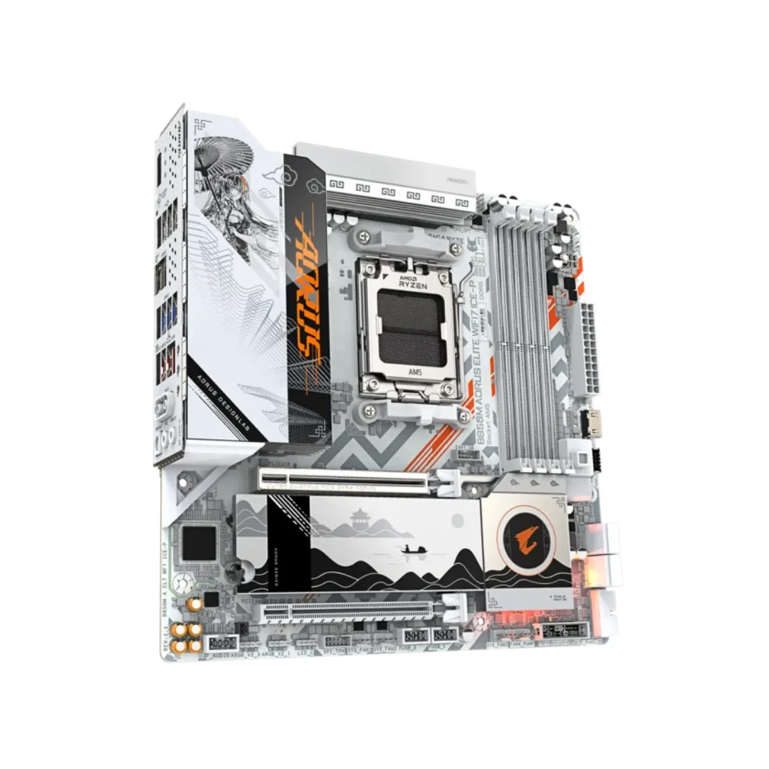 Gigabyte B850M AORUS ELITE WIFI7 ICE-P DDR5 AM5 Motherboard - Image 2